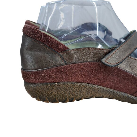 Naot Matai Brown Bronze Leather Mary Jane Comfort Shoes Size 38 US 7 Artsy - Picture 13 of 15